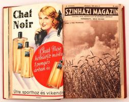1939 A Színházi Magazin 1939-es évfolyamának több száma könyvbe kötve