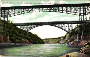 Niagara Falls, Lower Steel Arch Bridge and Cantilever Bridge