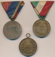 1938. "Turul Szövetség Országos Lövészversenyei" 3db Br díjérem, kettő mellszalaggal. Szig...