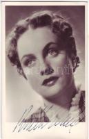 1940 Bulla Elma színésznő aláírt képeslapja