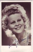 1940 Dayka Margit színésznő aláírt képeslapja