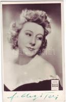 1940 Fellegi Teri színésznő aláírt képeslapja