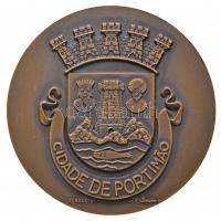 Portugália DN "Manuel Teixeira Gomes 1860-1941 / Portimao városa" Br plakett eredeti tokba...