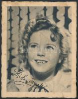 1936 Shirley Temple Club tagsági igazolvány a rákosszentmihályi Corso Mozgó mozi? részére kiállatíva, hátoldalán a színésznő fotójával és nyomtatott aláírásával