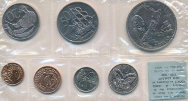 Új-Zéland 1969. 1c-1$ (7xklf) emlékérem szett "Cook kapitány utazásának 200. évfordulója" ...
