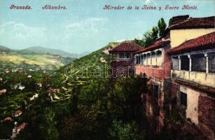 Granada, Alhambra; Mirador de la Reina y Sacro Monte