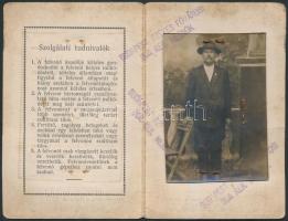 1937 Felvonó vezetői igazolvány