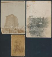 cca 1915 6 db érdekes katonai fotó. Automobil, frontképek. Vegyes minőségben