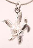 Ezüst (Ag.) nyaklánc nyuszis medállal, h:19 cm nettó:6,4 g