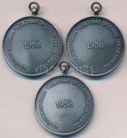 1958. "XV Éves Önkéntes Tűzoltói Szolgálatért / Belügyminisztérium Országos Tűzrendészeti Paran...