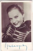 1940 Szeleczky Zita színésznő aláírt képeslapja