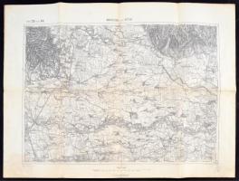 cca 1899 Varasd és Kotor, 1:75000, k.u.k. militär-geographisches Institut, 47,5×62 cm