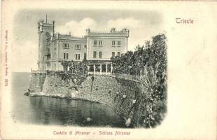 1899 Trieste, Castello di Miramar / castle, Emb.