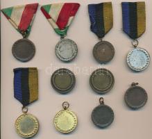 ~1930. 10db-os díjérem tétel, főleg lövész érmek, legtöbb mellszalaggal, közte a "Turul Szövets...