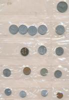 121db vegyes magyar és külföldi fémpénz berakólapokon, közte csehszlovák, osztrák, lengyel érmék T:vegyes 121pcs of mixed coins on sheets, with Czechoslovakian, Austrian, Polish coins C:mixed