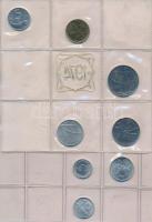 121db vegyes magyar és külföldi fémpénz berakólapokon, közte csehszlovák, osztrák, lengyel érmék T:v...