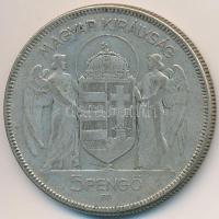 1930. 5P Ag "Horthy jobbra" T:3