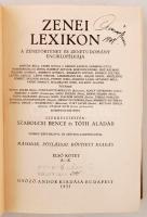 Szabolcsi Bence-Tóth Aladár(szerk.): Zenei Lexikon. A zenetörténet és zenetudomány enciklopédiája, I...