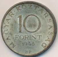 1948. 10Ft Ag "Széchenyi" T:2,2- kis ph., patina