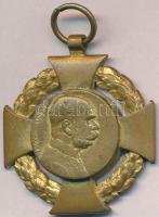 1908. "Katonai Jubileumi Kereszt" aranyozott Br kitüntetés mellszalag nélkül T:2- aranyozás megkopott Hungary 1908. "Diamond Jubilee Cross for the Armed Forces" gold plated decoration without ribbon C:VF gilding worn NMK 269.