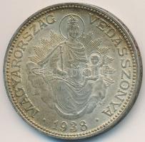 1938. 2P Ag &quot;Madonna&quot; T:2,2- patina