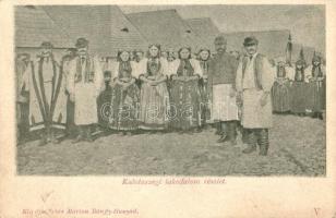 Kalotaszeg, Tara Calatei; Lakodalom; kiadja Fehér Márton / wedding, folklore (fa)