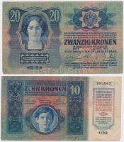 1913. 20K + 1915. 10K mindkettő valószínűleg hamis "BEREG 20 ARTIL COLONIAL ARMÉE D'HONGRI...