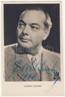 1944 Koréh Endre színész aláírt képeslapja