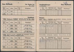 cca 1942 Schießbuch für Gewehr, LMG, Pistole, MP, német nyelvű lőkönyv, jó állapotban /

1941 Schi...