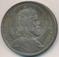 1938. 5P Ag "Szent István" T:2 patina Adamo P8.1