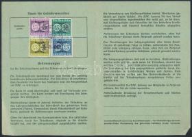 1939 a Német Munkafront tagsági igazolványa, tagdíjbefizetési bélyegekkel /

1939 A membership car...