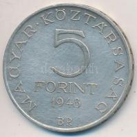 1948. 5Ft Ag "Petőfi" T:2,2- karc