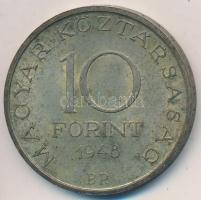 1948. 10Ft Ag "Széchenyi" T:2,2- patina