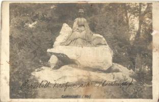 Chernivtsi, Czernowitz; Kaiserin Elisabeth Denkmal / Queen Elisabeth monument, photo (non PC)