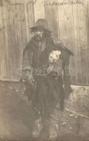 1918 Vidin, Vízhordó rutén / Ruthenian water carrier man, photo