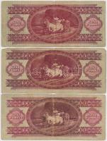 1949. 100Ft (3x) T:III,III-