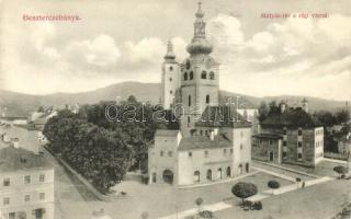 Besztercebánya, Banska Bystrica; Mátyás tér a régi várral / Square with the old castle