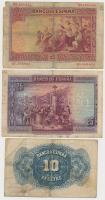 Spanyolország 1926. 25P + 1928. 25P + 1935. 10P (7x) T:III,III-
Spain 1926. 25 Pesetas +  1928. 25 ...