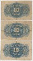 Spanyolország 1926. 25P + 1928. 25P + 1935. 10P (7x) T:III,III-
Spain 1926. 25 Pesetas +  1928. 25 ...
