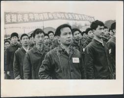 cca 1960 Képek a Kínai Népköztársaságból és Mao Ce-tungról, 4 db fotó, 20x15 cm /
cca 1960 Mao Zedo...