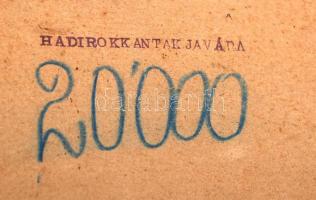 2 db litho kép üveglap alatt, hátoldalán "Hadirokkantak javára" bélyegzéssel, 20x27 cm