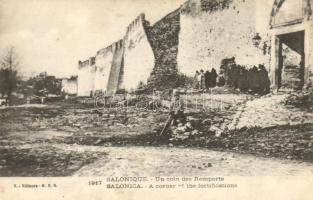 Thessaloniki, Salonica, Salonique; Un coin des Remparts / a corner of the fortifications (EK)