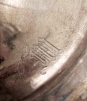 Berndorf alpakka ezüstözött gyertyatartó, jelzett, m: 21 cm