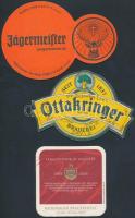 14 db német söralátét(Radeberger Brauereifest, Ottakringer Brauerei, Jägermesiter, stb.)