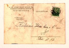 vitéz Nádujfalvy Neumer József vívómester saját kézzel írt és lepecsételt levele