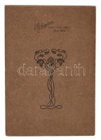 ca 1910 Magyar katona fotója new yorki fotós műterméből szecessziós fényképtartóban