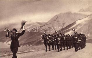 &#039;Fanfare de Chasseurs Alpins&#039; / marching band of the Alpine Hunters, French military (EB)