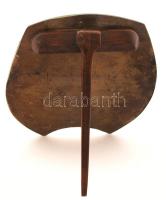 Fazettás asztali tükör, 25,5×23 cm