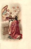Jesus Christ, religious postcard, A & M. B. No. 501. litho