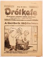 1942 Drótkfefe, A magyar közélet tréfás hetilapja, szerk.:Lukách Gyula, 3 száma, pp.:8, 32x24cm